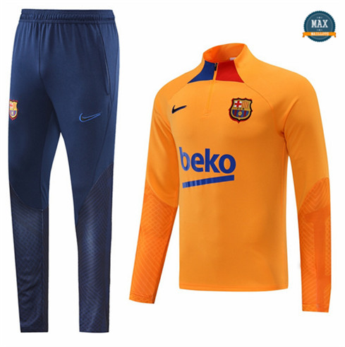 Max Maillot Survetement Barcelone 2022/23 Orange