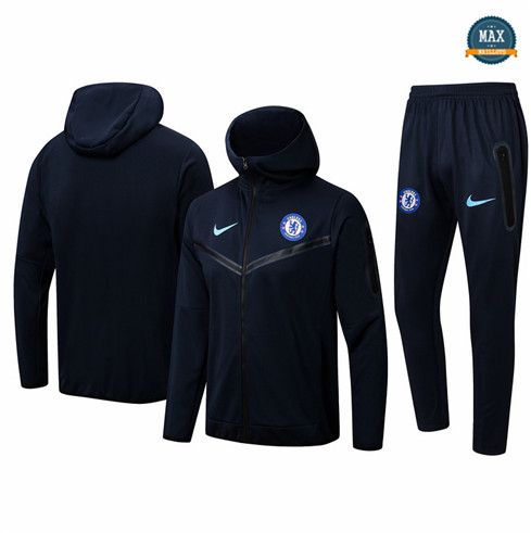 Max Maillot Veste Survetement à capuche Chelsea 2022/23 Noir