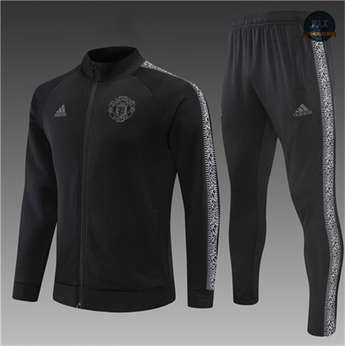 Max Maillot Veste Survetement Enfant Manchester United 2022/23 Noir