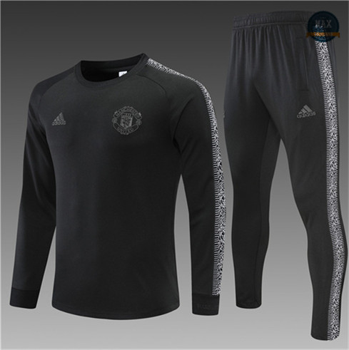 Max Maillot Survetement Enfant Manchester United 2022/23 Noir