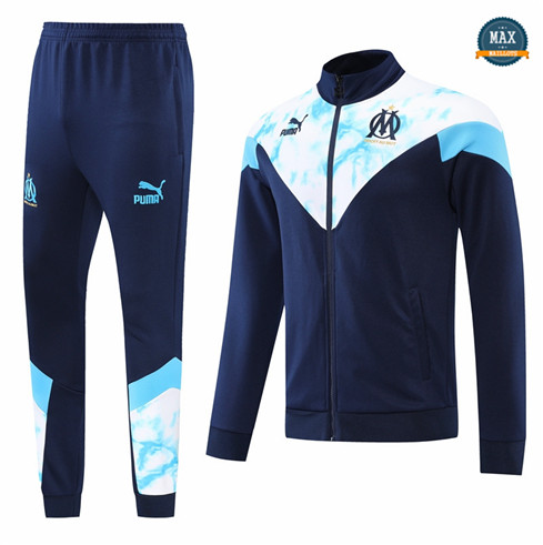 Max Maillot Veste Survetement Marseille 2022/23 Bleu