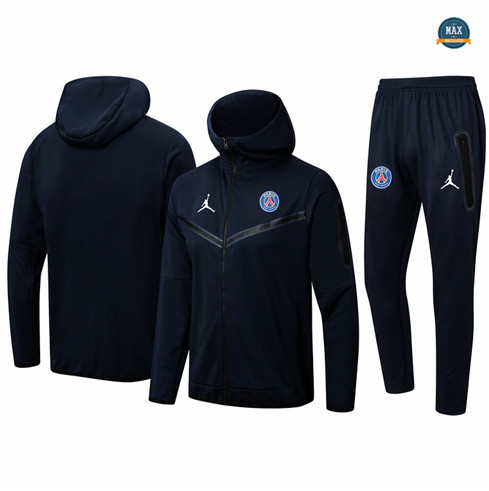 Max Maillot Veste Survetement à capuche Paris PSG 2022/23 Noir