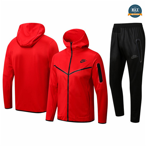 Max Maillot Veste Survetement à capuche Nike 2022/23 Rouge