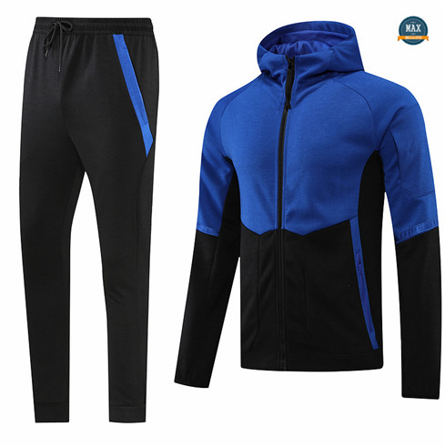 Max Maillot Veste Survetement à capuche Sans logo de marque 2022/23 Bleu