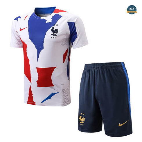 Max Maillot France + Short + Pantalon 2022/23 Training Blanc