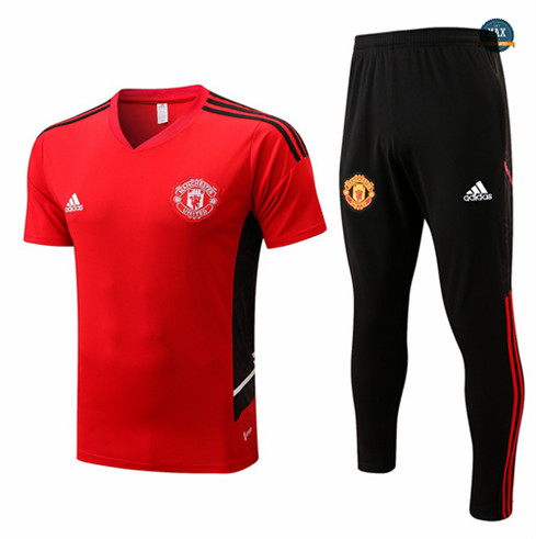 Max Maillot Manchester United + Pantalon 2022/23 Training Rouge