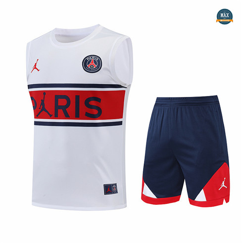 Max Maillot Paris PSG Debardeur + Pantalon 2022/23 Training Blanc