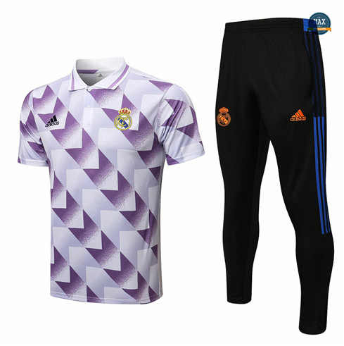 Max Maillot Polo Real Madrid + Pantalon 2022/23 Training Violet