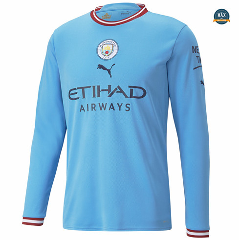 Max Maillots Manchester City Domicile Manche Longue 2022/23