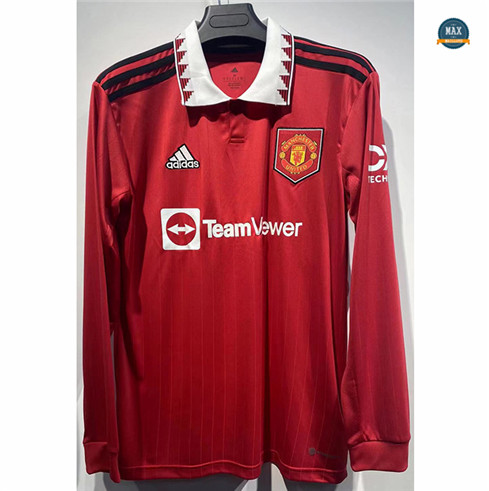 Max Maillots Manchester United Domicile Manche Longue 2022/23