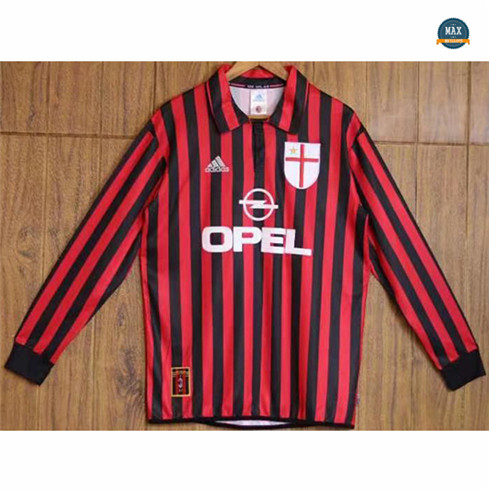 Max Maillots Retro 1999-20 AC Milan centenaire Manche Longue