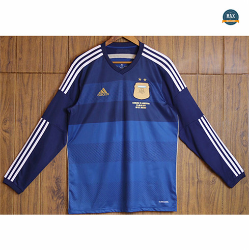 Max Maillots Retro 2014 Argentine Exterieur Manche Longue