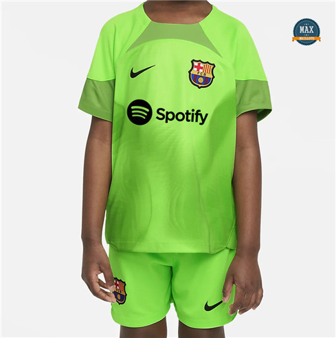 Max Maillot Barcelone Enfant Gardien De But Vert 2022/23