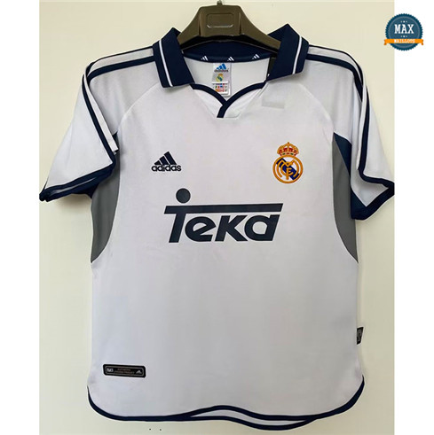 Max Maillot Retro 2000-01 Real Madrid Domicile