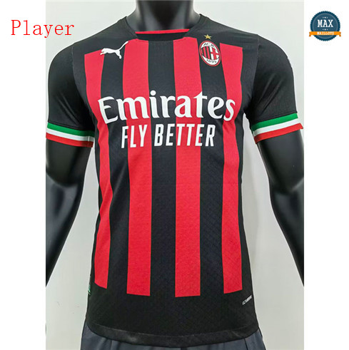 Max Maillot Player Version 2022/23 AC Milan Domicile