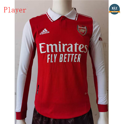 Max Maillot Player Version 2022/23 Arsenal Domicile Manche Longue