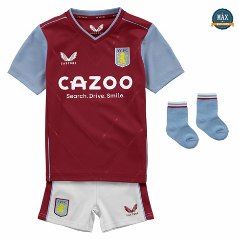 Max Maillots Aston Villa Enfant Domicile 2022/23