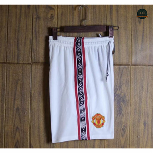 Max Maillots Retro 1998 Manchester United Shorts Domicile