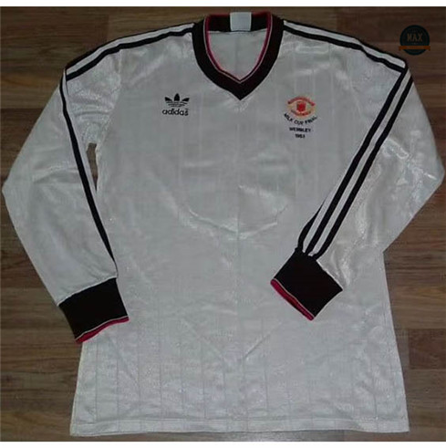 Max Maillots Retro 1982-84 Manchester United Manche Longue