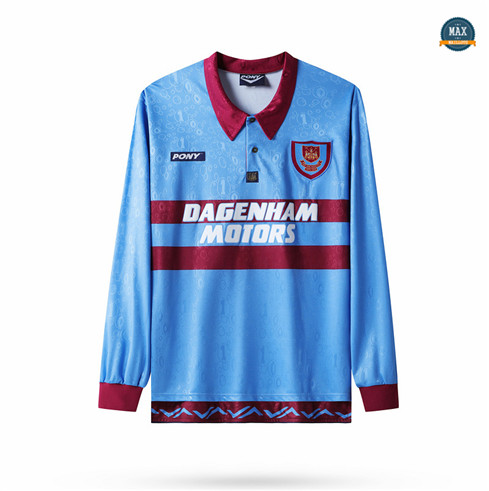 Max Maillots Retro 1995-1997 West Ham United Exterieur Manche Longue