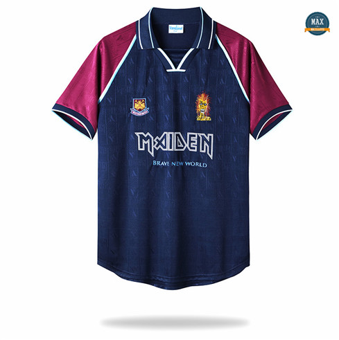 Max Maillots Retro 1999-2001 West Ham x Iron Maiden Domicile