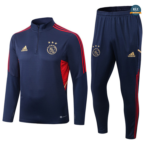 Max Maillots Survetement foot Ajax 2022/23 Bleu Marine M8008