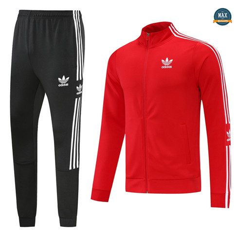 Max Maillots Veste Survetement foot Adidas 2022/23 Rouge M8003