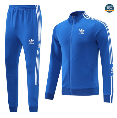Max Maillots Veste Survetement foot Adidas 2022/23 Bleu M8004