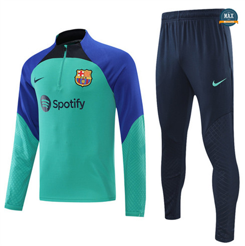 Max Maillots Survetement foot Barcelone 2022/23 Bleu M8074