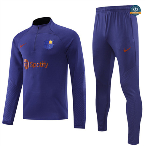 Max Maillots Survetement foot Barcelone 2022/23 Bleu Marine M8076