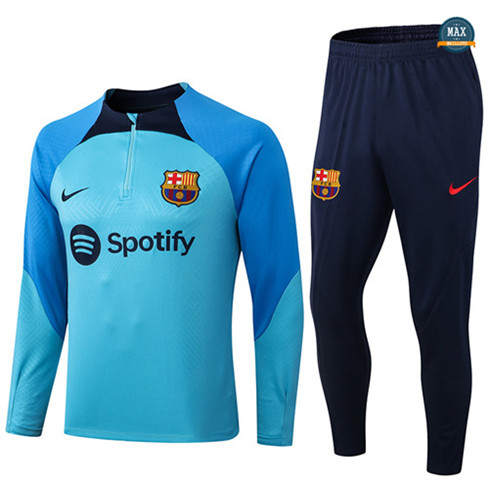 Max Maillots Survetement foot Player Barcelone 2022/23 Bleu M8084