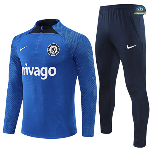 Max Maillots Survetement foot Player Chelsea 2022/23 Bleu M8199