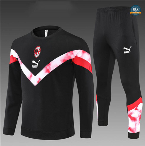 Max Maillots Survetement Enfant AC Milan 2022/23 Noir M8359