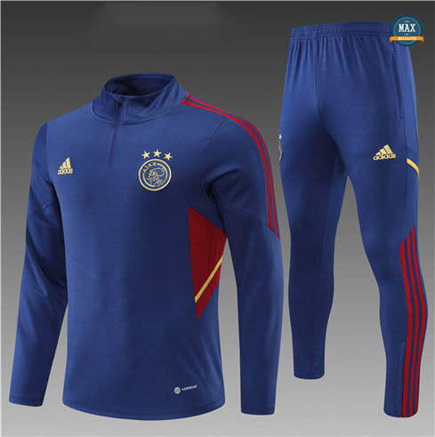 Max Maillots Survetement Enfant Ajax 2022/23 Bleu Marine M8290