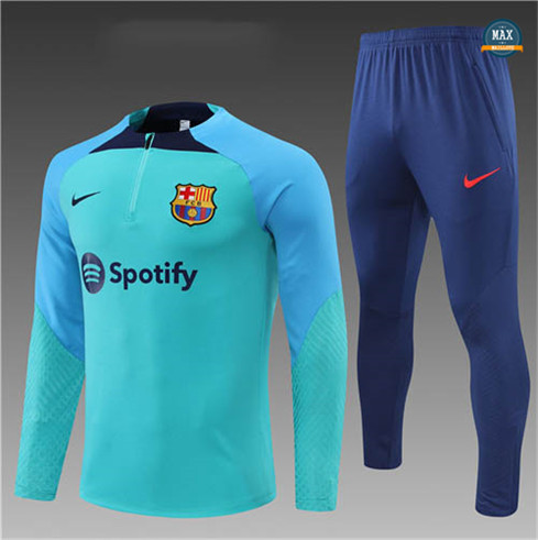 Max Maillots Survetement Enfant Barcelone 2022/23 Bleu M8296