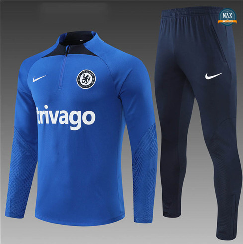 Max Maillots Survetement Enfant Chelsea 2022/23 Bleu M8333