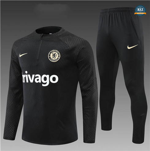 Max Maillots Survetement Enfant Player Chelsea 2022/23 Noir M8337