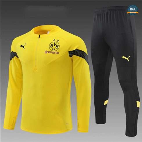 Max Maillots Survetement Enfant Borussia Dortmund 2022/23 Jaune/Noir M8293