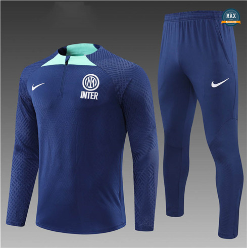 Max Maillots Player Survetement Enfant Inter Milan 2022/23 Bleu Marine M8361