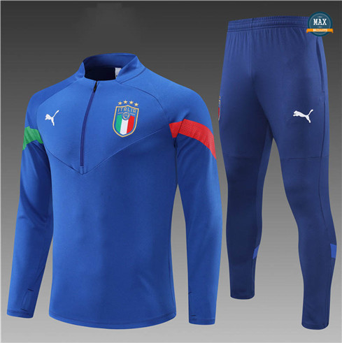 Max Maillots Survetement Enfant Italie 2022/23 Bleu M8329