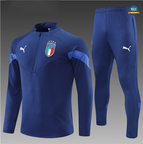 Max Maillots Survetement Enfant Italie 2022/23 Bleu Marine M8330