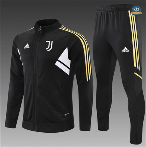 Max Maillots Veste Survetement Enfant Juventus 2022/23 Noir M8367