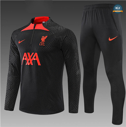 Max Maillots Survetement Enfant Player Liverpool 2022/23 Noir M8342