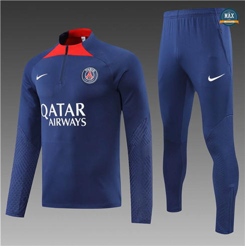 Max Maillots Survetement Enfant Paris PSG 2022/23 Bleu Marine M8320