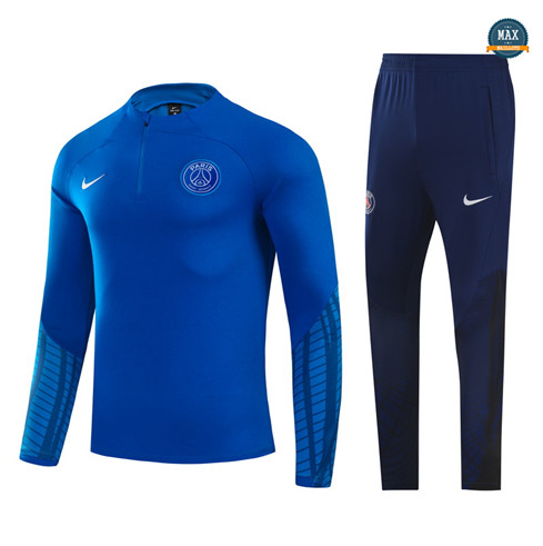 Max Maillots Survetement Enfant Paris PSG 2022/23 Bleu M8322