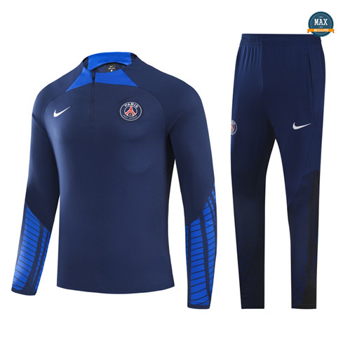 Max Maillots Survetement Enfant Paris PSG 2022/23 Bleu Marine M8323