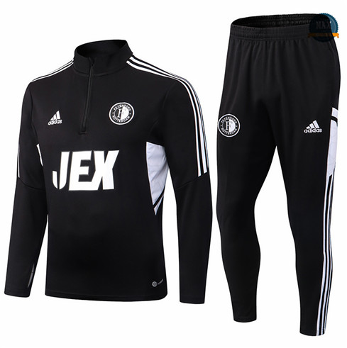 Max Maillots Survetement foot Feyenoord 2022/23 Noir M8012