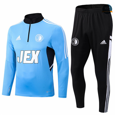 Max Maillots Survetement foot Feyenoord 2022/23 Bleu M8013