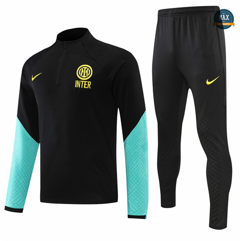 Max Maillots Survetement foot Inter Milan 2022/23 Noir/Vert M8266