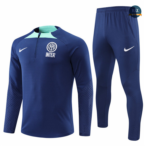 Max Maillots Survetement foot Inter Milan 2022/23 Bleu Marine M8269